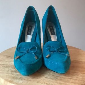 Teal White House Black Market heels